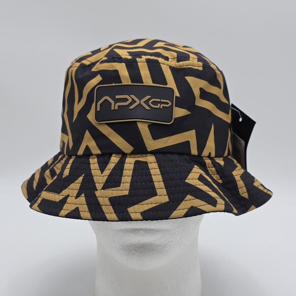 F1 The Movie Black Gold Geometric Logo Bucket Hat S/M‎ NWT